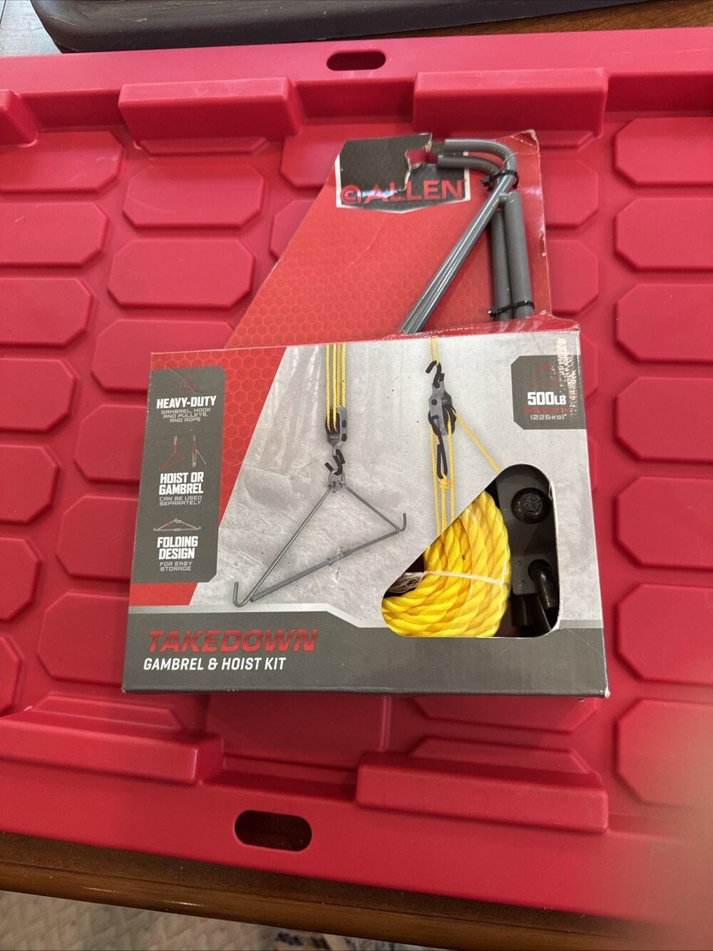 Skinning Gambrel and Hoist Pulley System Game Gambrel Deer Bear Hunting